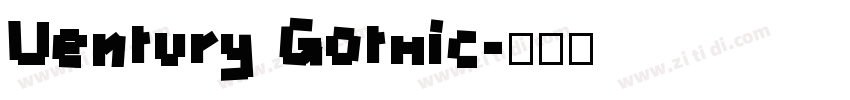 Uentury Gothic字体转换